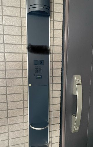 八潮マンション　インターフォン塗装完成